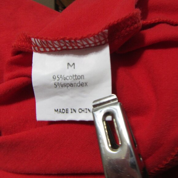 Red Short Sleeve Tshirt Dress - Picture 4 of 11